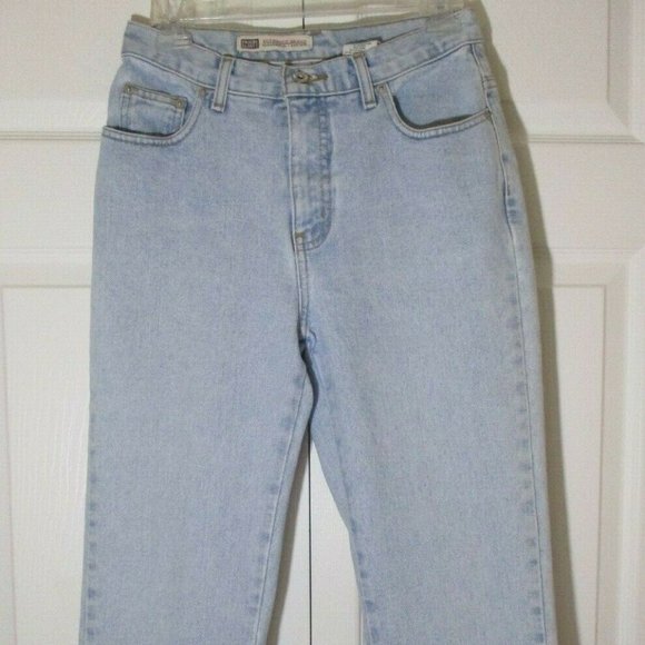 Vintage Denim - Vintage High Waist Cropped Jeans sz 4 100% Cotton Faded Blue